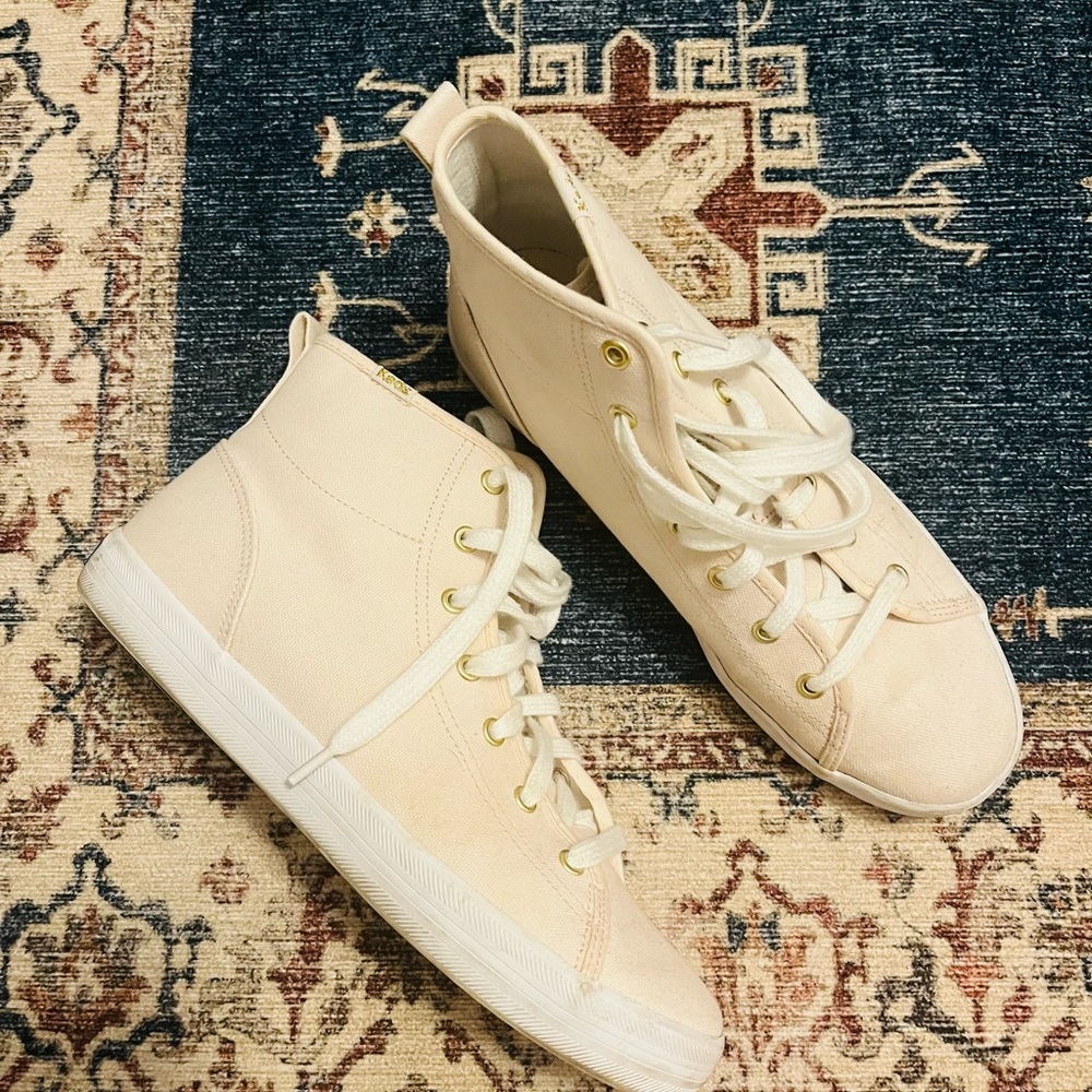 Keds Cream High-Top Sneakers